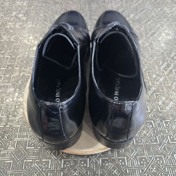 Carlo Pazolini Classic Black Leather Men\'s Dress Shoes Size 6.5